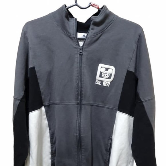 Other - Disney Parks Walt Disney World Gray Zip Track Jacket Spirit Jersey Sz L